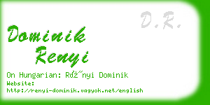 dominik renyi business card